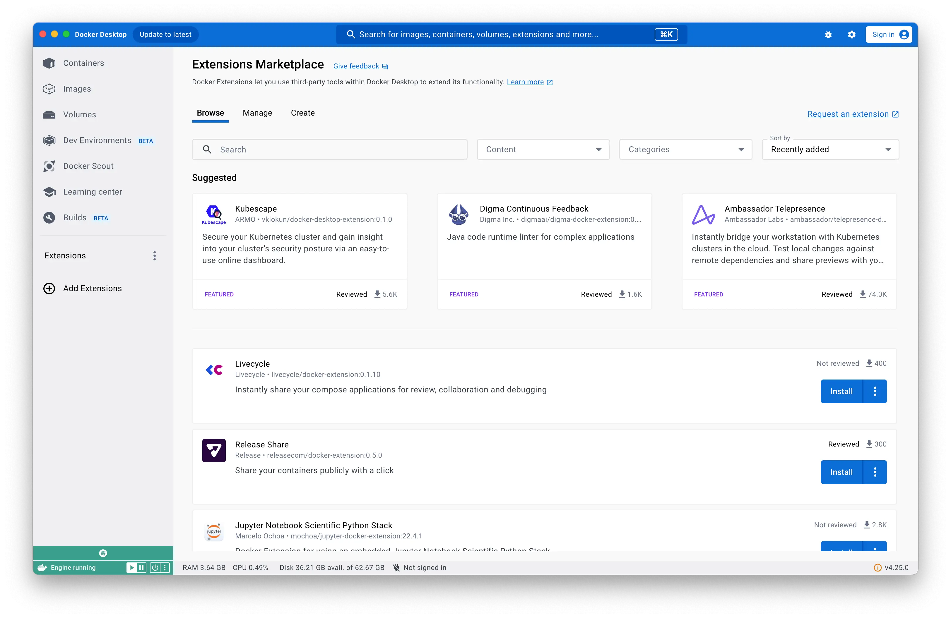 Extensions Marketplace